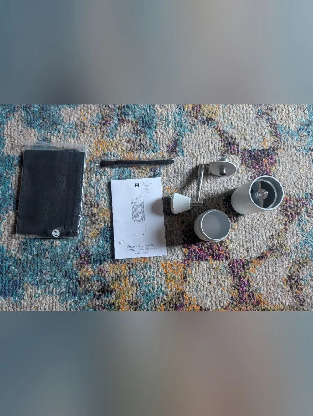 White Manual Coffee Grinder